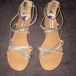 Gold Steve Madden sandals